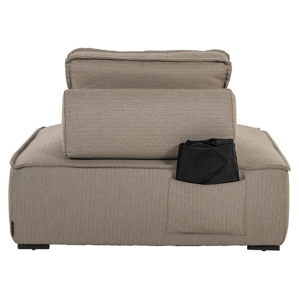 Outdoor lounge chair Jondal taupe - Canwell Interiors Limited - Richmond