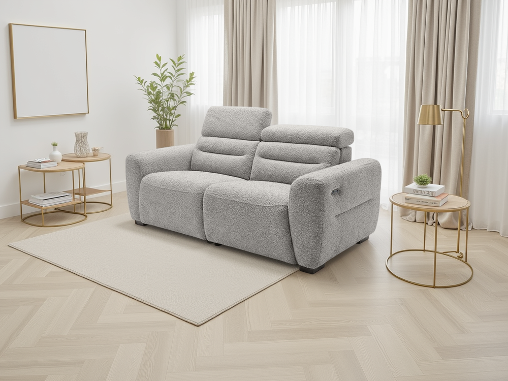 Tokyo Electric Recliner Grey 3 Seater - Xshowhome