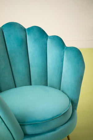 Ovala Blue Scalloped Chair - Canwell Interiors Limited - Xshowhome