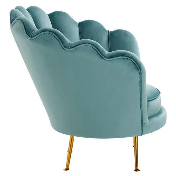 Ovala Blue Scalloped Chair - Canwell Interiors Limited - Xshowhome