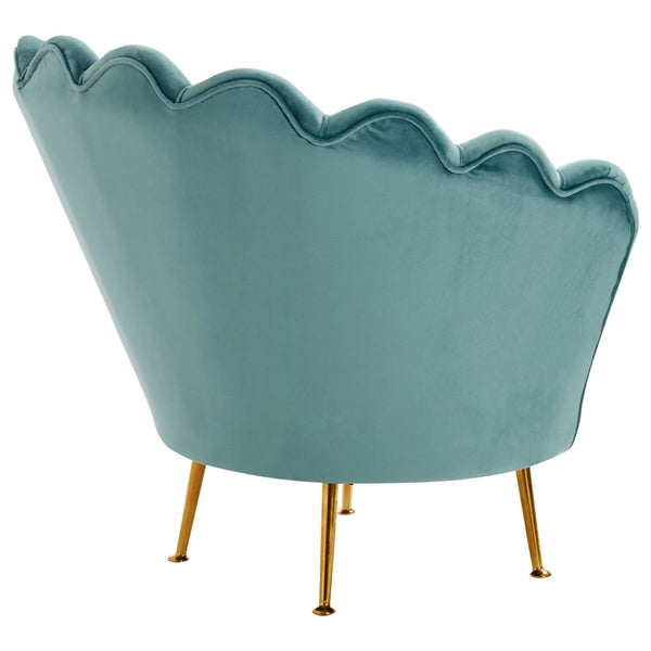 Ovala Blue Scalloped Chair - XShowhome Limited - Xshowhome