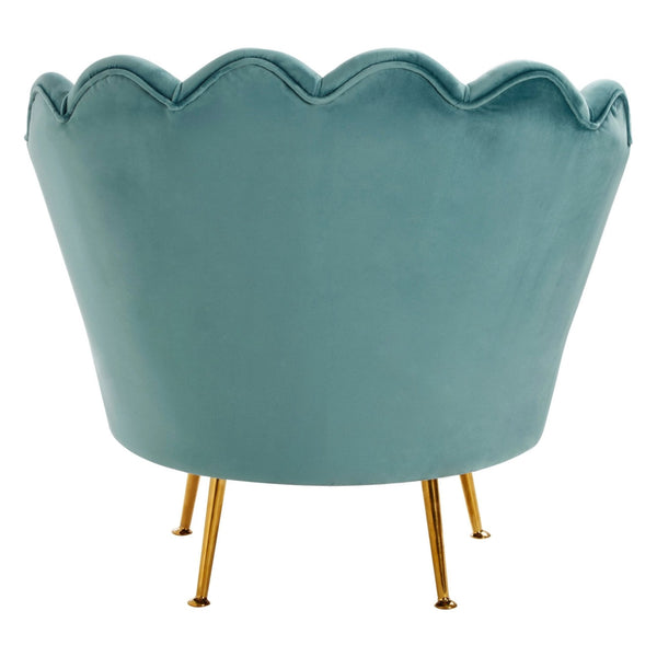 Ovala Blue Scalloped Chair - XShowhome Limited - Xshowhome