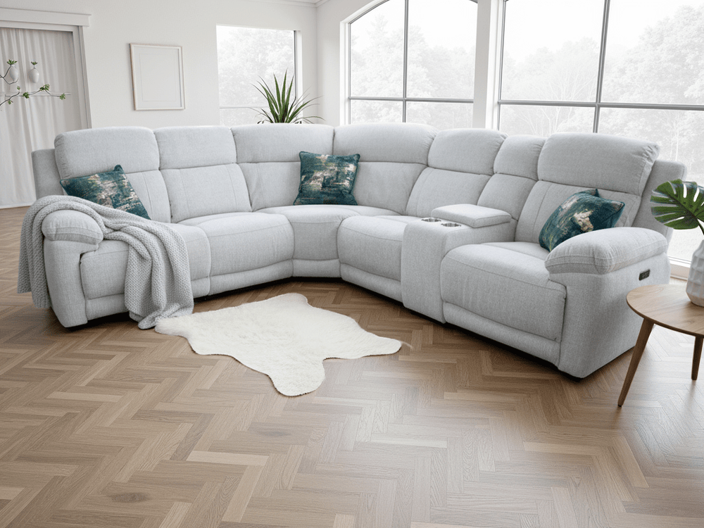 Owen Electric Recliner Sofa Beige Large Corner - XShowhome Limited - Xshowhome