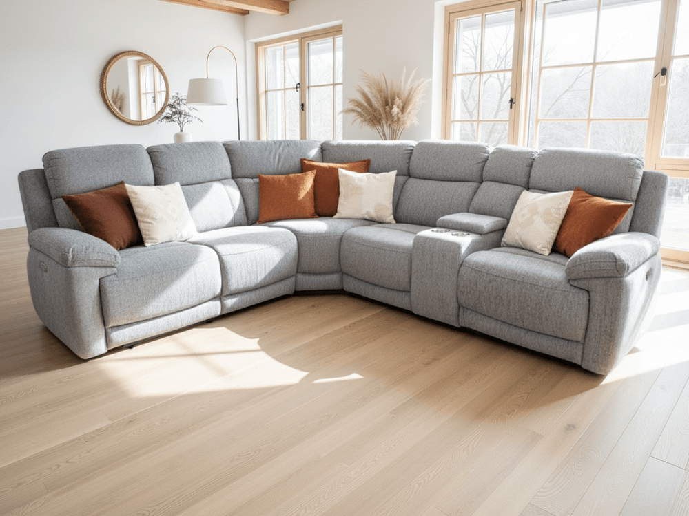 Owen Electric Recliner Sofa Grey Large Corner - XShowhome Limited - Xshowhome