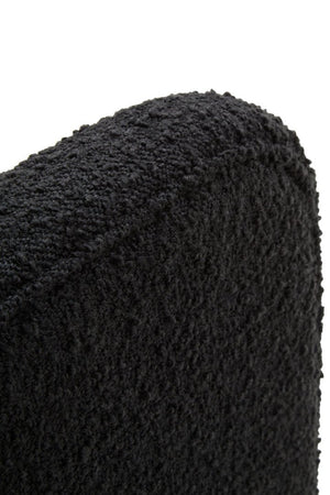 Ozzero Black Boucle Curved Armchair - Canwell Interiors Limited - Xshowhome