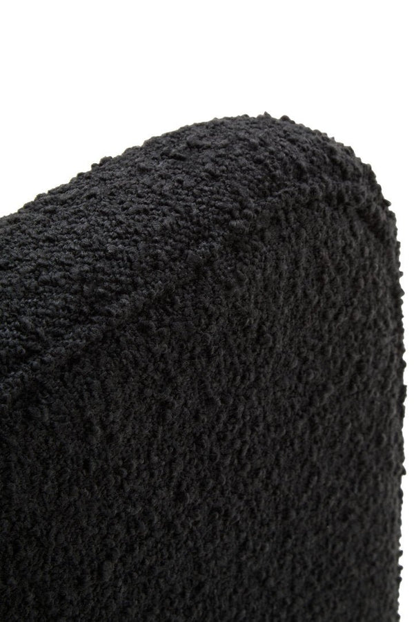 Ozzero Black Boucle Curved Armchair - Canwell Interiors Limited - Xshowhome