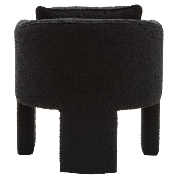 Ozzero Black Boucle Curved Armchair - XShowhome Limited - Xshowhome