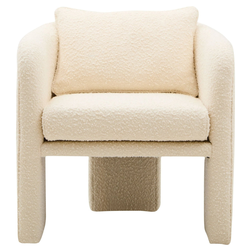 Ozzero Ivory Boucle Curved Armchair - XShowhome Limited - Xshowhome