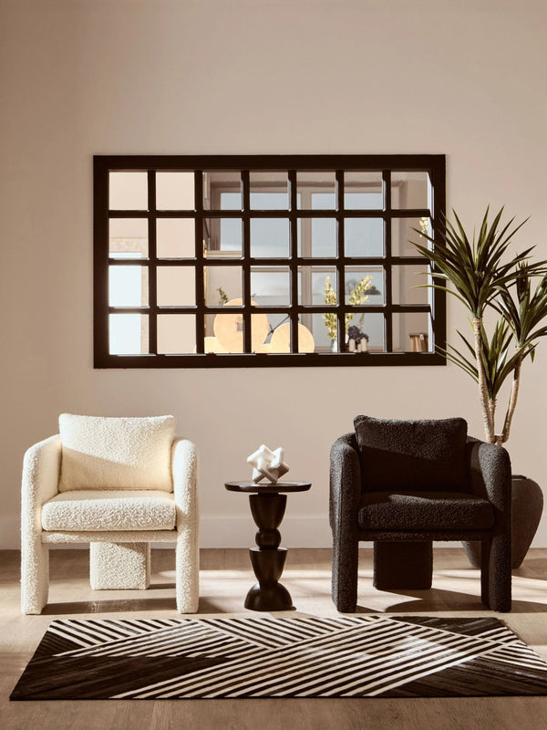 Ozzero Ivory Boucle Curved Armchair - XShowhome Limited - Xshowhome