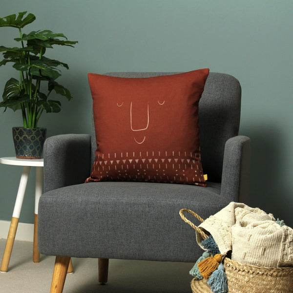 Pacha 43x43 Feather Filled Cushion Terracotta - Canwell Interiors Limited - Riva