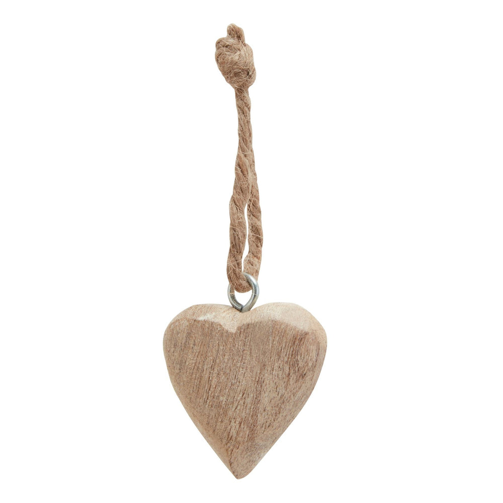Pack of 90 Wooden Heart Hanging Decorations