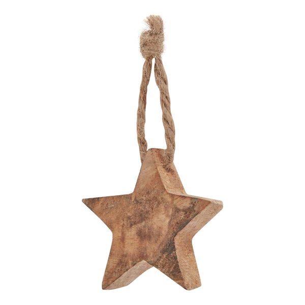Pack of 90 Wooden Star Hanging Decorations - Canwell Interiors Limited - Hills