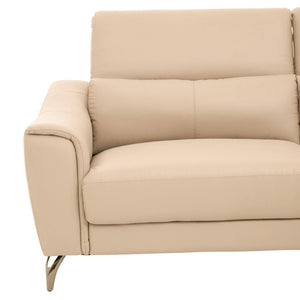 Padua 3 Seat Stone Leather Sofa with Adjustable Headrests - Canwell Interiors Limited - Xshowhome