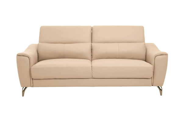 Padua 3 Seat Stone Leather Sofa with Adjustable Headrests - XShowhome Limited - Xshowhome