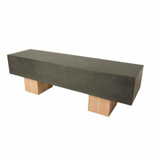 Aspect Dark Steel Bench - Bluebone