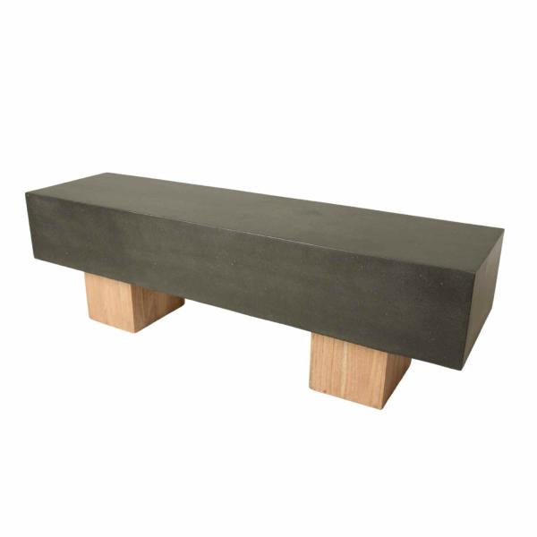 Aspect Dark Steel Bench - Bluebone