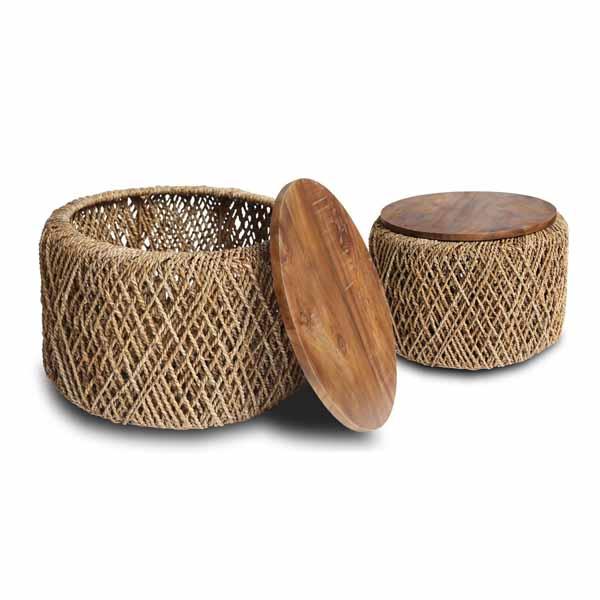 Tokio Set of 2 Coffee tables - Natural - Bluebone