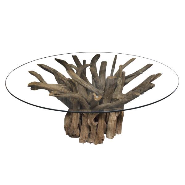 Leila Branchwood Round Dining Table 130cm - Bluebone