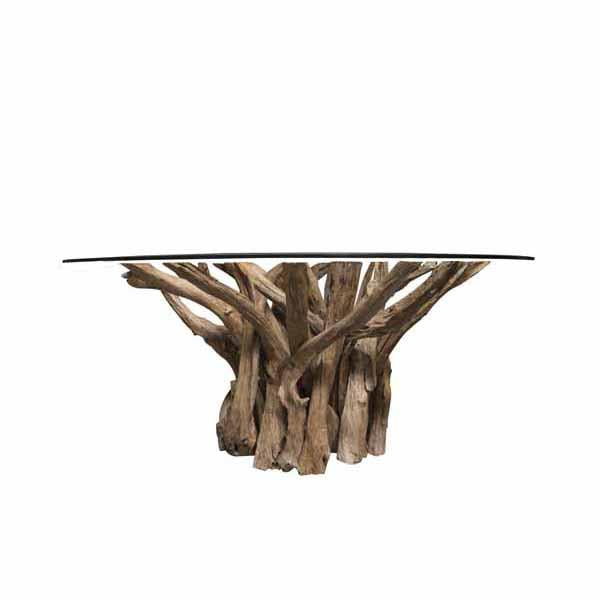 Leila Branchwood Round Dining Table 130cm - Bluebone