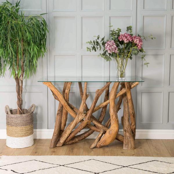 Leila Branchwood Console Table 2 BOXES - Bluebone