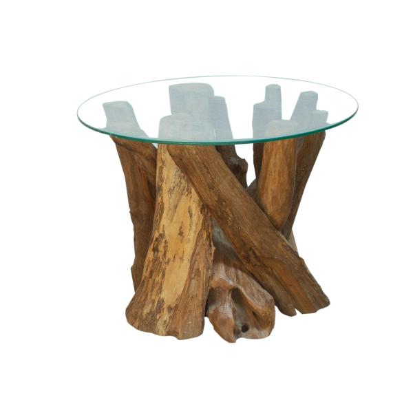 Leila Branchwood Round Lamp Table - Bluebone