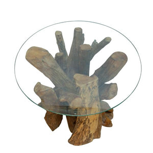 Leila Branchwood Round Lamp Table - Bluebone