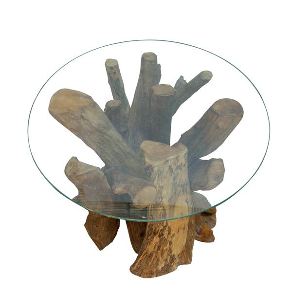 Leila Branchwood Round Lamp Table - Bluebone