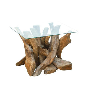 Leila Branchwood Square Lamp Table (2 boxes) - Bluebone