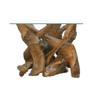 Leila Branchwood Square Lamp Table (2 boxes) - Bluebone