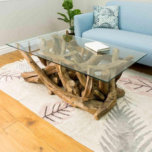 Leila Branchwood Rectangular Coffee Table - Bluebone