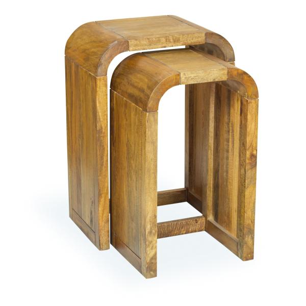 Mango Lounge Nest Of 2 Tall Lamp Tables - Bluebone