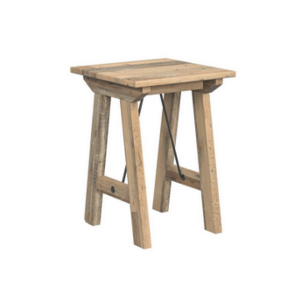 Trestle Lamp Table - Bluebone