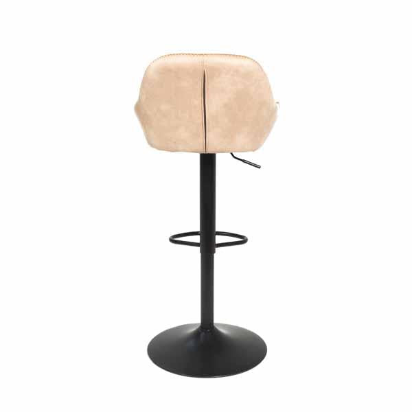 Chevy Gas Lift Bar Stool - Oyster Moleskin SET OF 2 - Bluebone