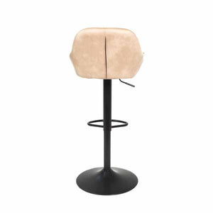 Chevy Gas Lift Bar Stool - Oyster Moleskin SET OF 2 - Bluebone