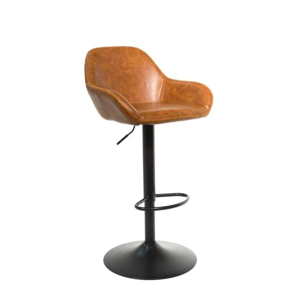 Chevy Gas Lift Barstool Tan SET OF 2 - Bluebone