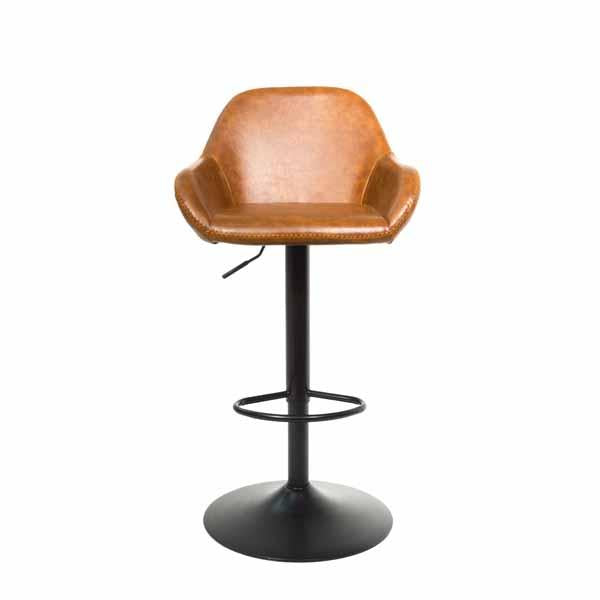 Chevy Gas Lift Barstool Tan SET OF 2 - Bluebone