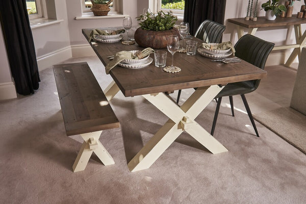 Walton Bench - Two Tone - Bluebone
