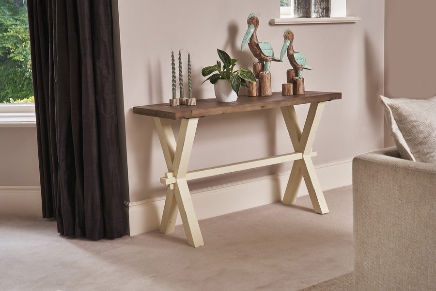 Walton Console Table - Two Tone - Bluebone