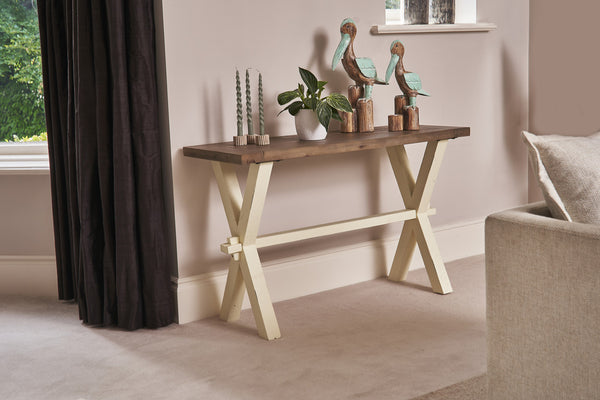 Walton Console Table - Two Tone - Bluebone