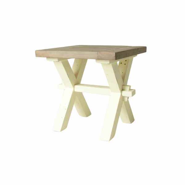 Walton Lamp Table - Two Tone - Bluebone