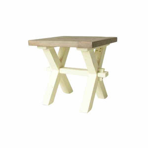 Walton Lamp Table - Two Tone - Bluebone