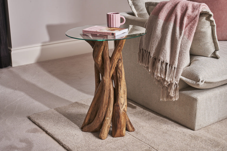 Leila Tall Lamp Table - Bluebone