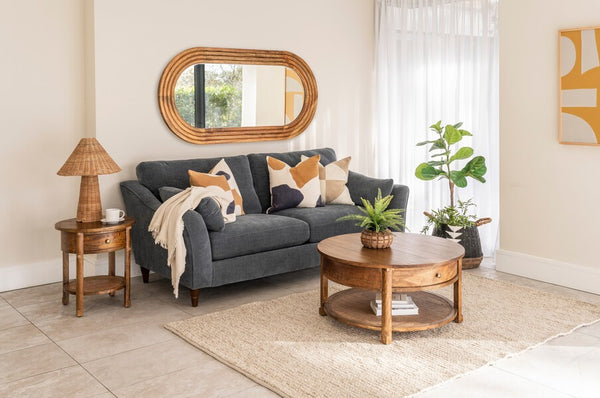 Aruba Oval Mirror - Bluebone