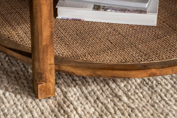 Aruba Round Coffee Table - Bluebone