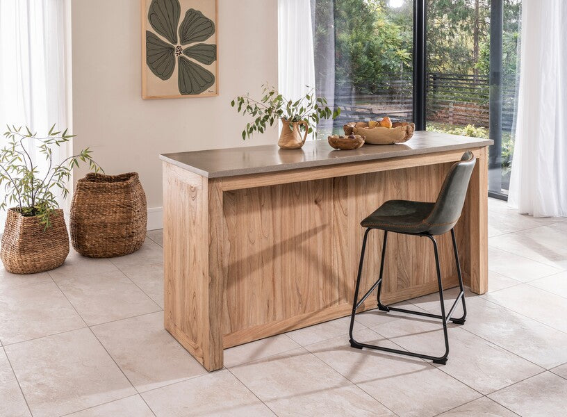 Aspect Oatmeal Kitchen Island - Bluebone