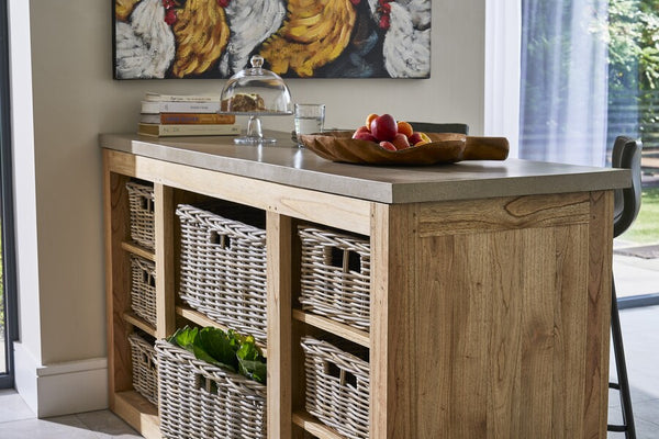 Aspect Oatmeal Kitchen Island - Bluebone