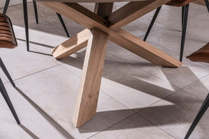 Aspect Oatmeal Round Dining Table - Bluebone