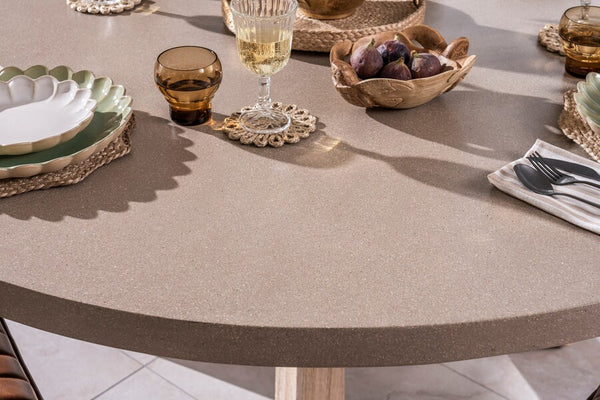 Aspect Oatmeal Round Dining Table - Bluebone