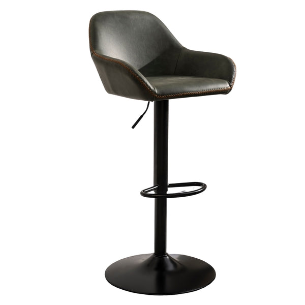 Chevy Gas Lift Barstool Forest Green SET OF 2 - Bluebone