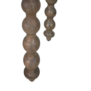 Carob Round Side Table - Greywash - Bluebone